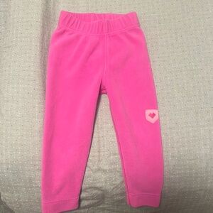 Like new toddler girls fleece pants sz S (3T) worn twice